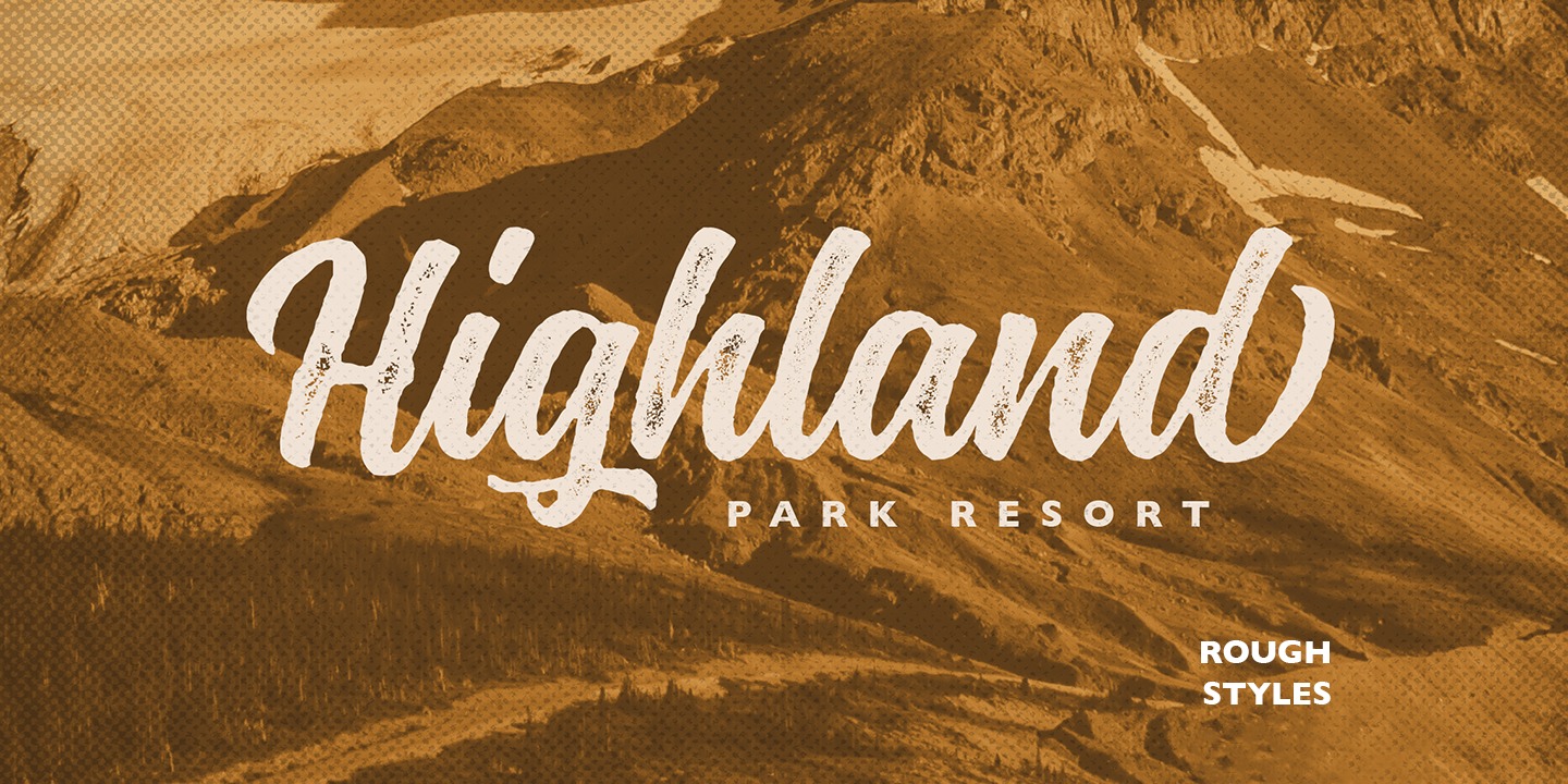 Montana Typeface Rough Font preview